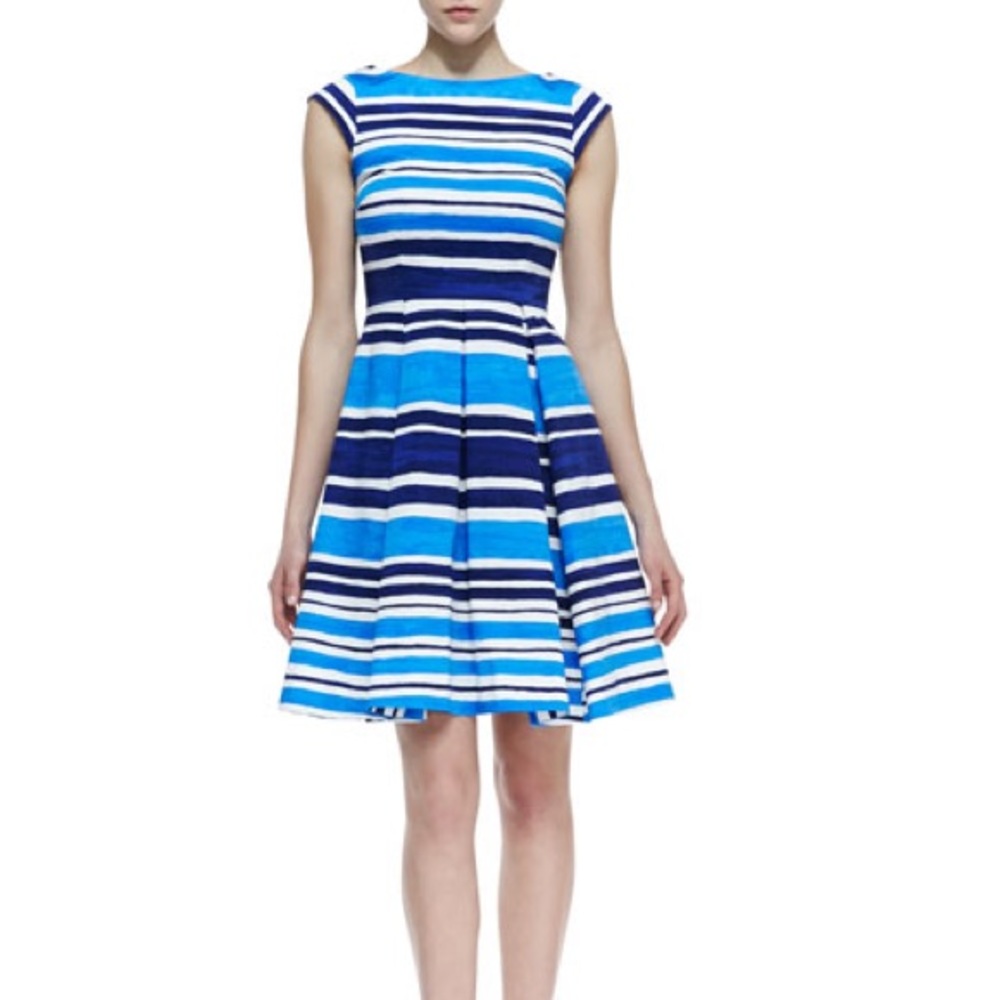 Kate spade blue and white striped dress
